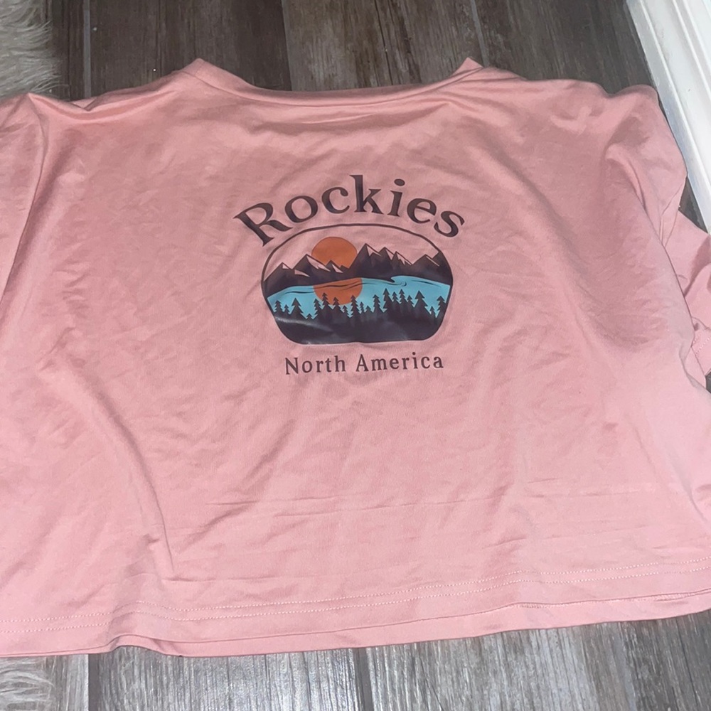 Silky pink crop top